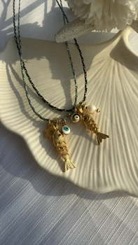 שרשרת אופק הים -שרוך טורקיז