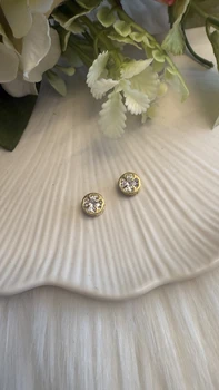 זרקון עגול פרח זהב קוטר 8 ס"מ