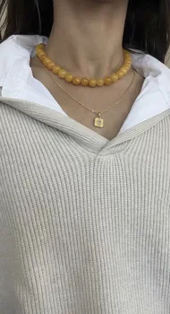 שרשרת זוהר - זרקון לבן