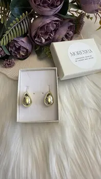 עגילי טיפה בינוני